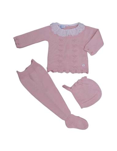 Conjunto bebé Aramis color dulce Dulce de Fresa — Invierno 2025 | Mayorista