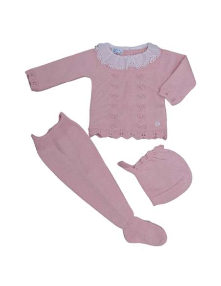 Conjunto bebé Aramis color dulce Dulce de Fresa — Invierno 2025 | Mayorista