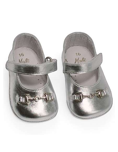 Gucci Mary Janes Bebé Charol Plata – Venta al por Mayor | Envíos Internacionales