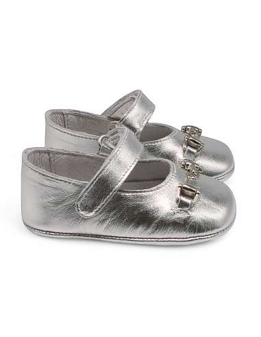 Gucci Mary Janes Bebé Charol Plata – Venta al por Mayor | Envíos Internacionales