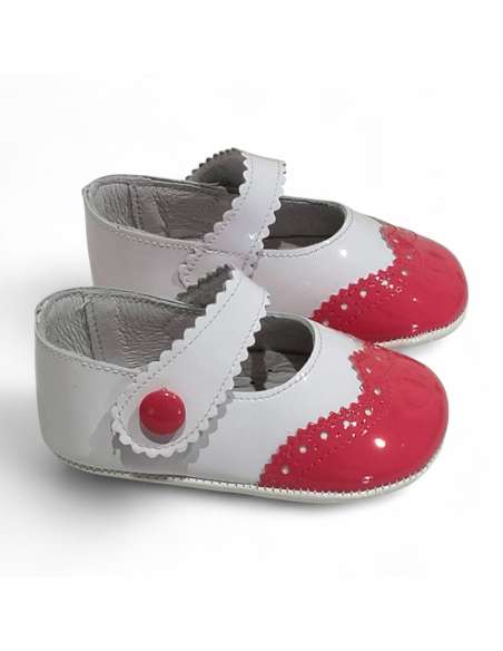 Two-tone Patent Leather Baby Shoe | Wholesale & Worldwide Shipping
