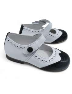 Black Patent Leather Mary Jane | Two-Tone Custom Shoe Made in Spain