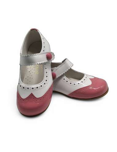 Mary Jane rojo en charol bicolor | Zapato exclusivo personalizable Made in Spain