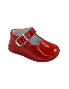 PEUQUE DE BEBÉ EN CHAROL CITOS 712 ROJO 2