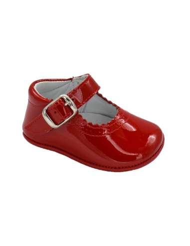 PEUQUE DE BEBÉ EN CHAROL CITOS 712 ROJO