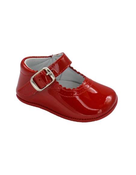 PEUQUE DE BEBÉ EN CHAROL CITOS 712 ROJO