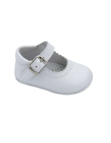 PEUQUE DE BEBÉ EN PIEL 712C BLANCO