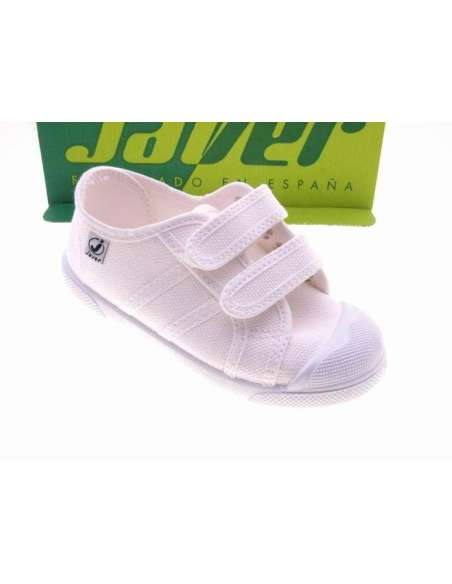 Bamba Velcro Lona Javer 154 blanco