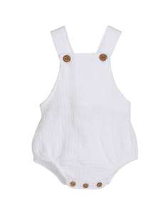 Alborán White Dungarees