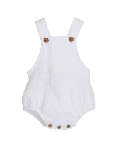 Alborán White Dungarees