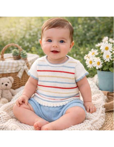 White and grey baby knit set – Diverchic Winter 2025 | Wholesale