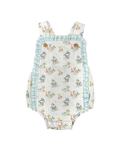 Baby Romper with Straps and Ruffles – Babidu