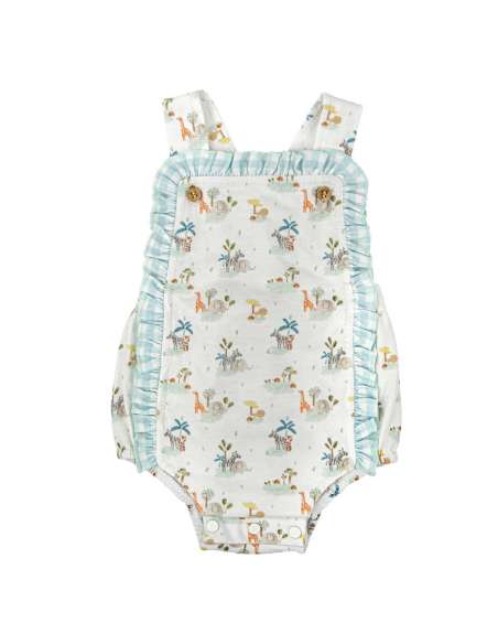 Baby Romper with Straps and Ruffles – Babidu