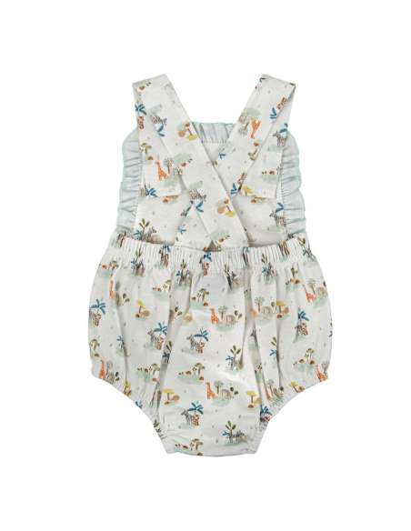 Baby Romper with Straps and Ruffles – Babidu