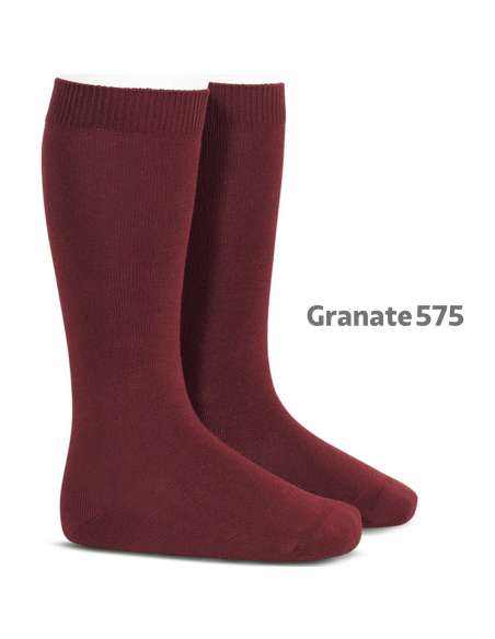 Plain Socks Burgundy 575 Cóndor | Wholesale T-Exporta