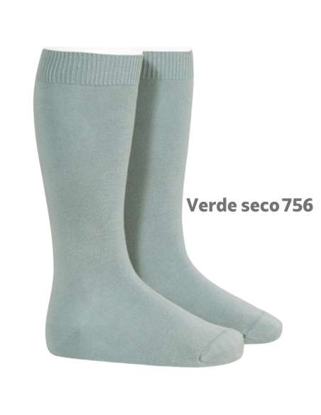 Calcetín Liso Verde Seco 756 Cóndor | Venta al por Mayor T-Exporta