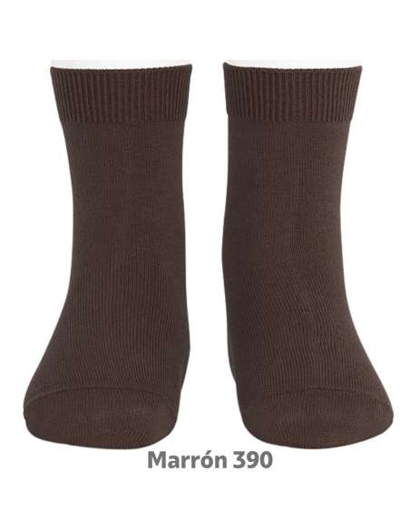 Calcetín Liso 20194 Marrón 390 Cóndor | Venta al por Mayor T-Exporta
