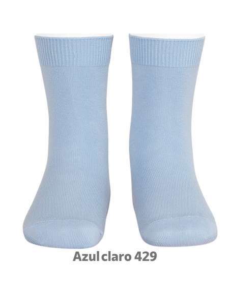 Calcetín Liso 20194 Azul Claro 429 Cóndor | Venta al por Mayor T-Exporta