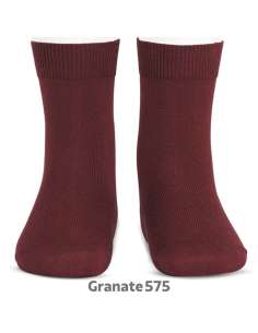 Plain Socks 20194 Burgundy 575 Cóndor | Wholesale T-Exporta